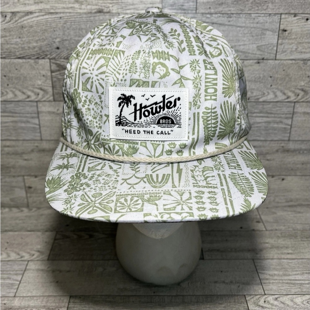 Howler Brothers Green and White Patterned Hat